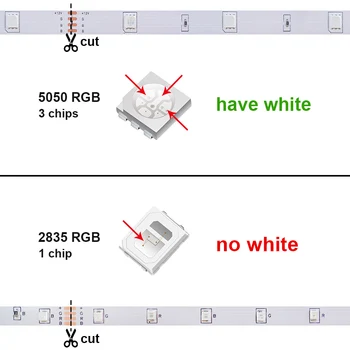 5 M 5050 SMD LED Trakovi, RGB RGBPink (RGB + Roza) RGBWW (RGB+Topla Bela) RGBCCT Prilagodljiv Niz LED luči 5M Led Domov