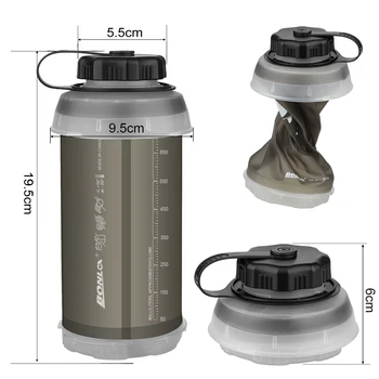 750 ml Vrečke Steklenico Vode eusable Zložljiva Zložljiva, Lahka Kompaktna za Kampiranje, Pohodništvo Backpacking Plezanje