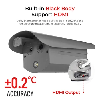 HDMI Izhod AI Temperatura Toplotno Kamero, Vgrajeno v Črno Telo Prepoznavanje obrazov Merjenja Temperature Toplotne Kamere Opozorilo