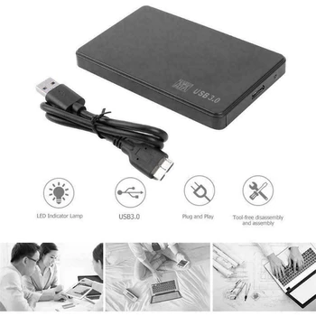 1PCS Težko in 1PCS USB 3.0 Kabel, Disk Ali 2,5-Palčni HDD SSD Primeru, Sata, USB 3.0 Trdi Disk Visoke Kakovosti Ohišje 5Gbp Polje