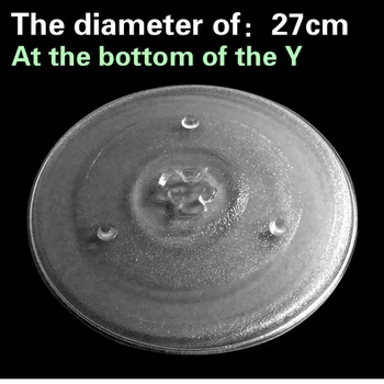 27.5 cm premer Y tip mikrovalovna pečica deli Mikrovalovna Pečica Stekleni Vrtljivi Pladenj Stekleno Ploščo Pribor