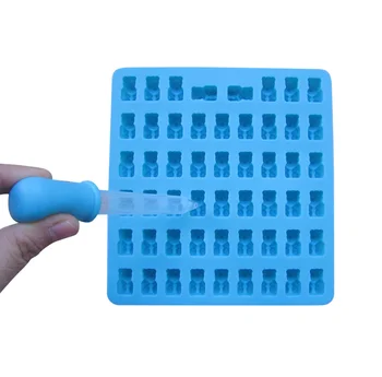 Silikonsko Plesni 3d Fondat 53 Votlini Silikonski Gumast Nosi Čokolada Plesni Sladkarije Maker Ledu Pladenj Jelly Plesni 3D Ice Cube Plesni Torto