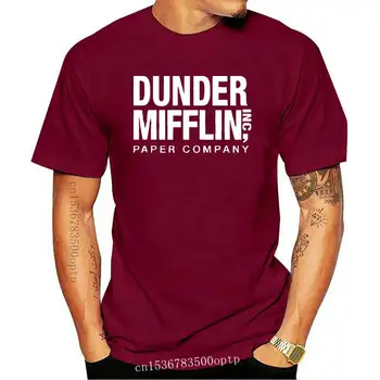 Novo 2021 Prihoda Moški Modni Urad TV Show Dunder Mifflin Papir T-Shirt Casual Men ' Ulične Kratek Rokav