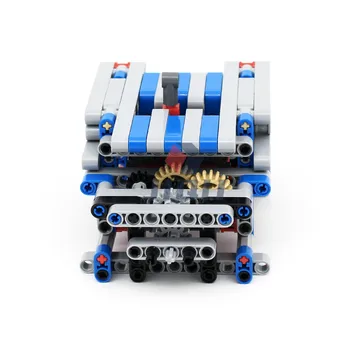6 Zaporednem Menjalnik z V8 Valjni Motor Set Model MOC gradniki Združljiv High-tech DIY Izobraževalne Igrače