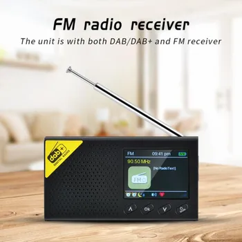 Prenosni Bluetooth 5.0 Digitalni Radio DAB/DAB+ in Sprejemnik FM Za 2,4 Palčni LCD-Zaslon Domači ponovno Polnjenje Digitalno Oddajanje Radijskih