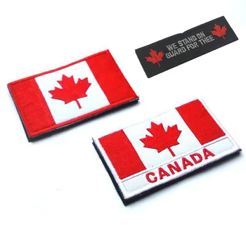 Vezene Obliž Kanada Zastavo Značko Prsih Krpo Maple Leaf Vojaške Kavljem In Zanke Moralo Taktični Jopič, Nahrbtnik Dekoracijo