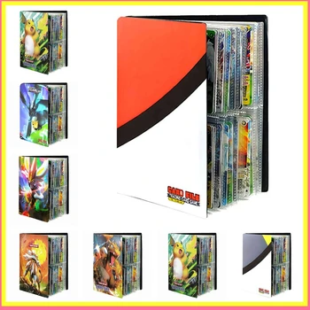 Pokemon Karte 240PCS Igra Album Knjiga Risank Anime Kartico DIY Zbiralci Naložen Seznam Imetnik Zmogljivosti Veziva Mapo, Igrače Za Otroke