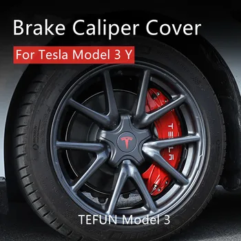 Zavorne Čeljusti Kritje Za Tesla Model 3 Y 18 19 Palčni Palčni Avto Spremembe Pribor Atletske Dekoracijo Pokriva 18