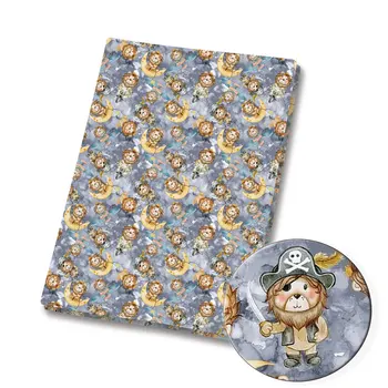 živali Risanka Tkanine 140*50 cm Ročno Šivanje Mozaik Quilting Baby Obleko Domov Stanja Tiskane Tkanine, Tkanine za Šivanje Otroci Tkanine