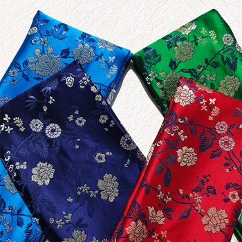 Kitajski imitacije svile brocade jacquardske potiskane tkanine za meter šiva obleko cheongsam DIY design oblačila tkanine