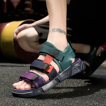 Moške sandale za moške trendy poletje nositi moške čevlji poletje 2021 nov šport in prosti čas vožnje poletni čevlji plaži čevlji