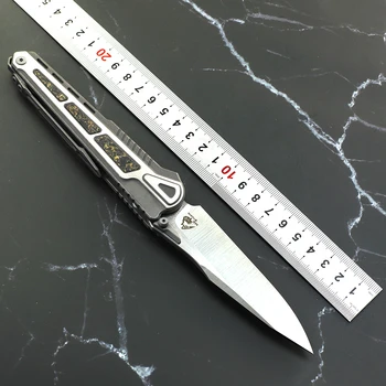 CPM-S90V Rezilo Titana Folding Nož Žica risanje Lovski Tabor Preživetja Taktično Odrezanje Nož na Prostem Orodja