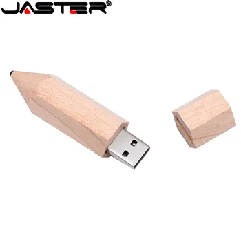 JASTER ustvarjalno darilo USB 2.0 meri izdelan LOGOTIP lesenega svinčnika, USB flash drive pendrive 4GB 8GB 16GB 32GB 64GB pomnilnika memory stick usb