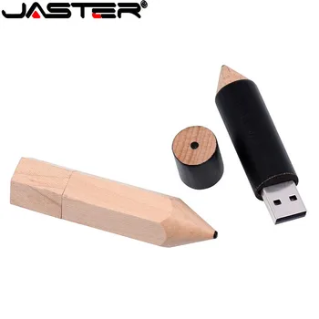 JASTER ustvarjalno darilo USB 2.0 meri izdelan LOGOTIP lesenega svinčnika, USB flash drive pendrive 4GB 8GB 16GB 32GB 64GB pomnilnika memory stick usb