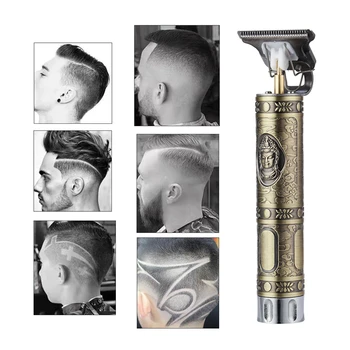CkeyiN Las Brivnik Električni Sušilnik Clipper Frizerski salon Professional Frizerski Moških Brado Hair Trimmer striženje 0 mm T-rezilo Stroj
