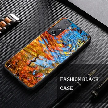 Silikonski Pokrov Jeseni Maple Leaf Za Samsung Galaxy S20 S21 FE Ultra S10 S10E Lite S9 S8 S7 Rob Plus Primeru Telefon