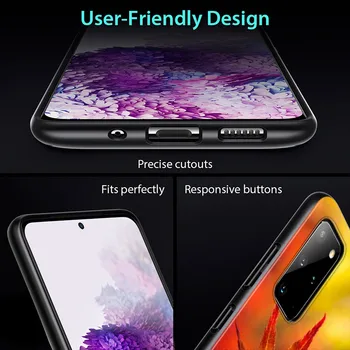 Silikonski Pokrov Jeseni Maple Leaf Za Samsung Galaxy S20 S21 FE Ultra S10 S10E Lite S9 S8 S7 Rob Plus Primeru Telefon