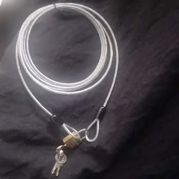 Debelo dolgo jekleno vrv ključavnico jeklene žice kombinacija ključavnice kabinet zaklepanje