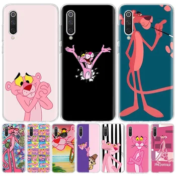 Lep Pink Panther Primeru Telefon Za Xiaomi Mi 11 9 8 A3 A2 A1 CC9 E 9T 10T Opomba 10 Lite F2 Pro F3 X3 6X 5X F1 Coque Pokrov