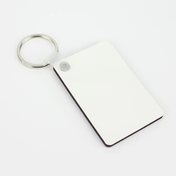Custom printed Kovinski Obroček za ključe Sublimacija MDF Prazno Ključnih Verige Dvojni Stranski Keychain