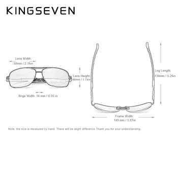 KINGSEVEN blagovne Znamke Polarizirana sončna Očala Moških Nova Modna sončna Očala za Ribolov Kvadratnih Vožnje Očala Očala Odtenkih Z Dodatki
