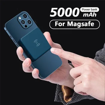 5000mAh mini Brezžični Magnetni Moči Banke Za Polnilec Magsafe powerbank Za iphone 12 10W Hitro Polnjenje Magnet Zunanje Baterije