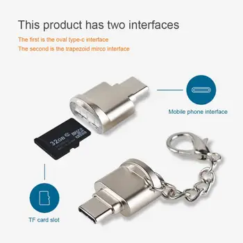 Prenosni USB 3.1 Tip C Card Reader USB-C TF Micro SD OTG Tip-C spominskih Kartic Za Samsung Macbook Huawei