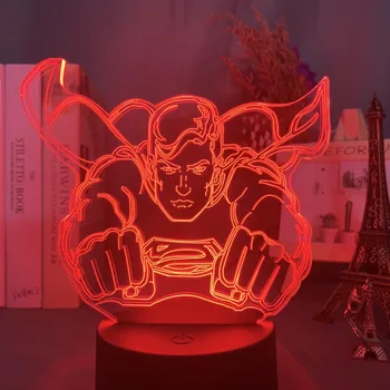 Disney Superman Leteči Pisane 3D Noč Svetlobe Hulk Avengers Spalnica Akril Darilo Svetlobe Captain America led nočna lučka USB stra