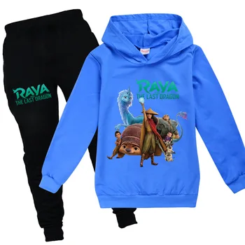 Otroci Raya in Zadnji Dargon Hoodies Fantje Trenirko Dekleta 2021 Pomlad Jesen Sweatshirts Hlače, Obleke, Kompleti Dolg Rokav Obleke