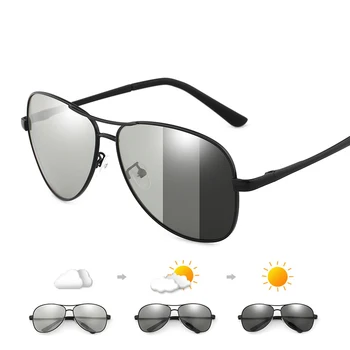 Moda Ribolov Polarizirana sončna Očala Barva Spremeni Noč Vizijo Objektiv Moških Photochromic UV400 Očala Športne Vožnje sončna Očala
