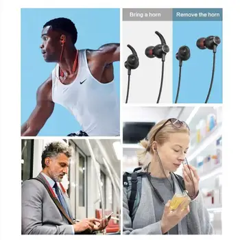 Bluetooth 5.0 Slušalke Brezžične Slušalke Športne Nepremočljiva Čepkov Slušalke na Vratu visi Kovinski Magnetni Bluetooth Slušalke
