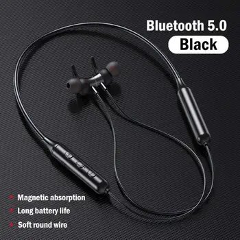 Bluetooth 5.0 Slušalke Brezžične Slušalke Športne Nepremočljiva Čepkov Slušalke na Vratu visi Kovinski Magnetni Bluetooth Slušalke
