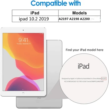 9H Kaljeno Steklo Za iPad 7. Generacije 10.2 palčni Zaslon Patron 2019 A2200 A2198 A2197 HD Steklo Zaščitno folijo