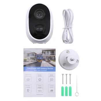 1080P Brezžični baterijsko Napajanje IP CCTV Kamere na Prostem Nepremočljiva Varnosti za Polnjenje Wifi Baterijo Fotoaparata v Zaprtih prostorih Doma