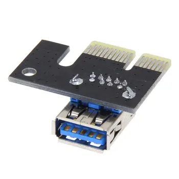 Mini USB3.0 Grafično Kartico Riser Card PCI-E 1X, Da 16X Rudarstvo Podaljšek Adapter za Rudarstvo Extender Rudarstvo Dodatki