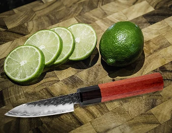 XITUO Odrezanje Nož 440C Kompozitni Visoko Ogljikovega Jekla Ročno Kovani Doma Kuhar Kuhinjski Nož za Sadje Peeling Nož Octagonal Ročaj