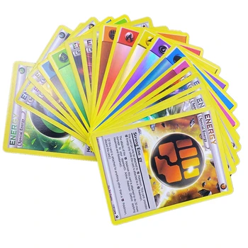 20PCS Pokemon Karte Energije Igra Kartice, ki Sije Booster angleški Trgovanje Boj Zbirka Carte Pokémon Naložen Seznam Darilo Otrok Igrače