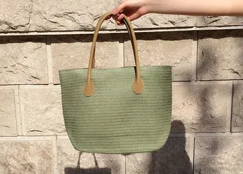 Rattan, velike zmogljivosti, tote za ženske priložnostne pletene tkanine torbice dame poletje plaža slame vrečko ženski bali torba torbice