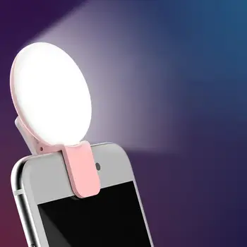 Mini Q Selfie Obroč lahki Prenosni Bliskavico LED USB Posnetek Mobilni Telefon Napolnite Lučka