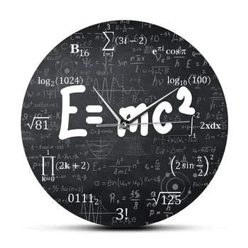 Teorija Relativnosti Matematični Formuli Stenske Ure Znanstvenik Fizike Učitelj Darilo Šola Učilnica Dekor