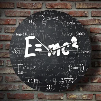 Teorija Relativnosti Matematični Formuli Stenske Ure Znanstvenik Fizike Učitelj Darilo Šola Učilnica Dekor
