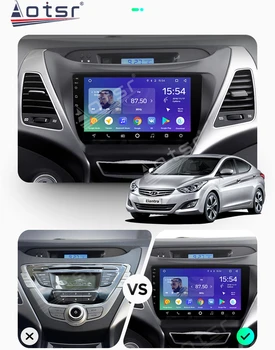 Za Hyundai Elantra 2010-2013 Android 10 Avto Trak Radio Snemalnik Multimedijski Predvajalnik, Stereo GPS Navi Video PX6 Vodja Enote Ne 2 din