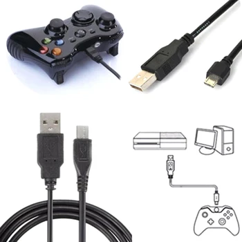 Črna 1M Polnjenje prek kabla USB Podatkovni Kabel Polnilnika Igrajo Polnjenje Kabel Linija Za Sony Playstation PS4 4 Brezžični Krmilnik Kabel