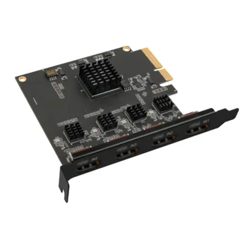 XT-XINTE 4 Kanalni HDMI je združljiv PCI-E, Zajem Video Kartice 1080p 60fps OBS Wirecast Živo Pretakanje Adapter Quad Vrata