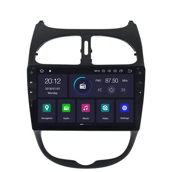 ZA Peugeot 206 2000-2016 Avto Player, GPS Navigacija 128GB Android10 Auto Radio Stereo Vodja Enote za Avdio Snemalnik