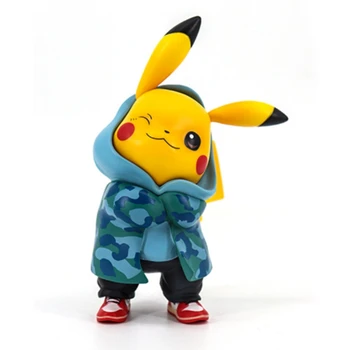 Brezplačna dostava za Prikrivanje Pikachu 15 cm PVC Akcijska Figura, Igrače, Lutke
