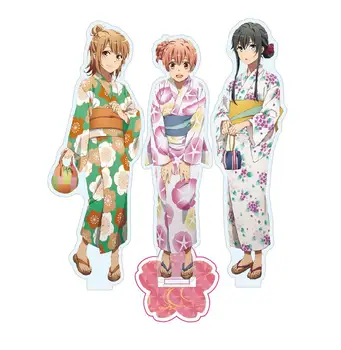 Anime Moj Najstniški Romantični Komediji SNAFU Yukinoshita Yukino Yuigahama Yui Kimono Serije Stojalo Model Tablice Namizni Dekor Igrača Cosplay