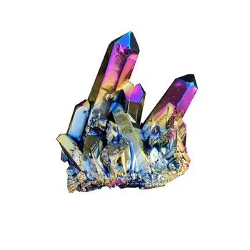 Naravni Quartz Crystal Mavrica Titana Gruče Mineralnih Vzorcu Zdravilni Kamen