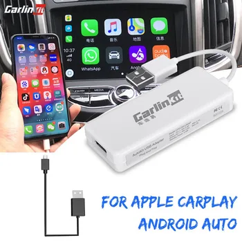 Carlinkit Apple CarPlay /Android Auto Carplay Ključ za Android Zaslon Sistema Smart link Podporo Ogledalo-link Spletni Zemljevid Glasbe