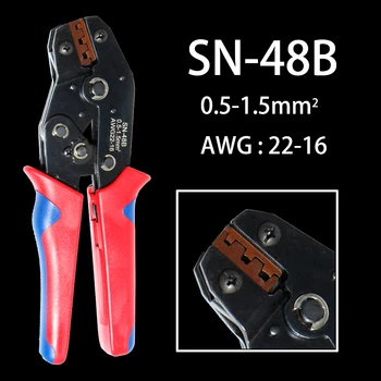 2.8/4.8/6.3 mm univerzalni pomlad priključite žice zavihanimi robljenjem ročno orodje Priključki Električno Izolirani Izbor SN-48B